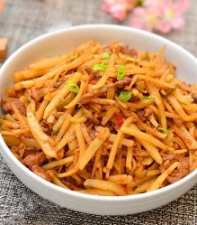 油茶家常鱼香大全土豆丝菜谱做法的榨菜五香图片