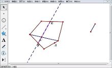 怎么用几何画板轨迹方法画斜线阴影