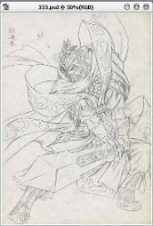 photoshop中卡通人物线稿上色教程-新闻频道