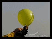 420fps速度拍摄到的气球破碎过程(点击下载视频)