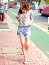 夏季秀清凉大腿 搭配女士<em>短裤</em>最给力【1】-新