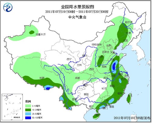 东北华北多雷雨天气西南华南华东局地有较强降水(组图图片