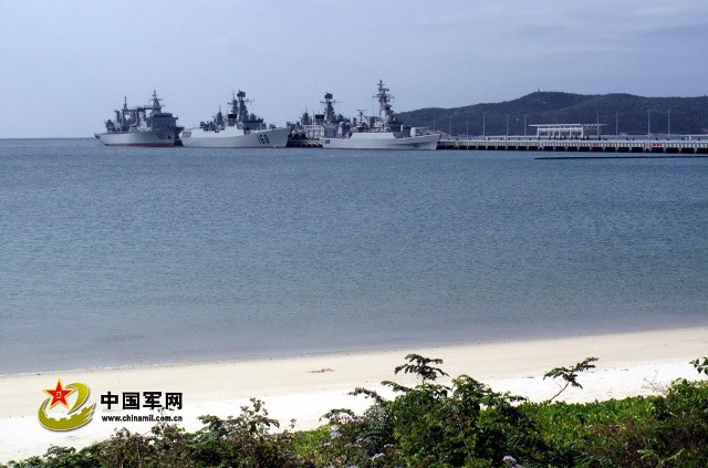 南海舰队新建环保军港营区海滨风光景致优美(组图)