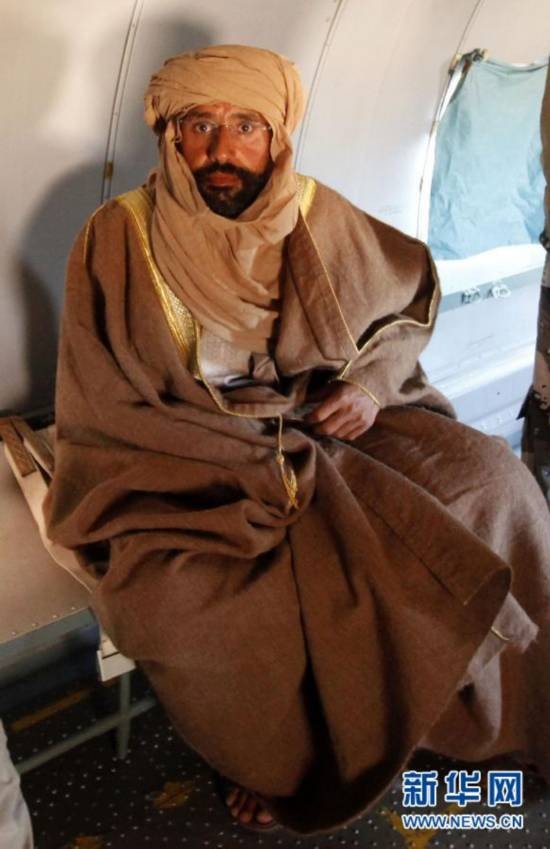 组图:利比亚执政当局武装抓获卡扎菲次子赛义夫