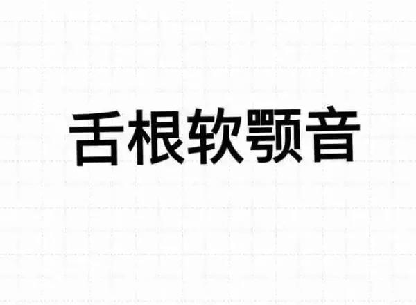 首先先复习舌根软鄂音.