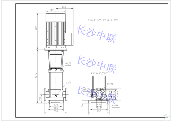 cdl32-100-2多级泵详细参数介绍