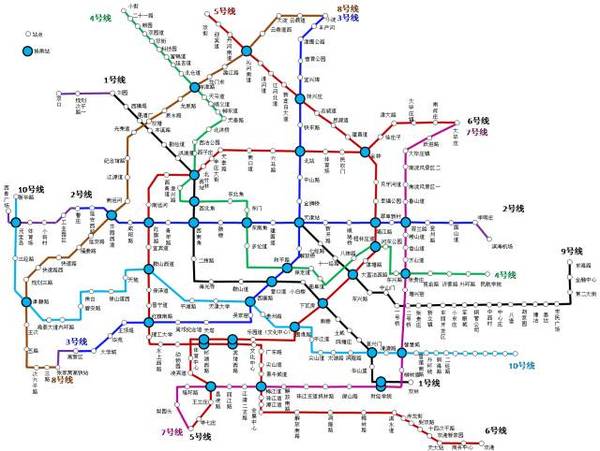 (所有地铁线路图均为规划中的线路图,最终以建成地铁线路为准)