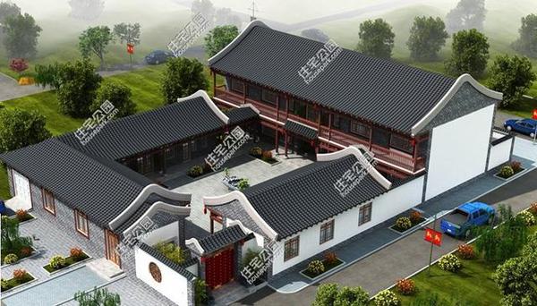有农村常见的堂屋,庭院设计也美观大方,是经典的农家院.