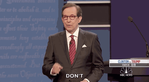 i do get to ask some questions - to donald trump as he tried to