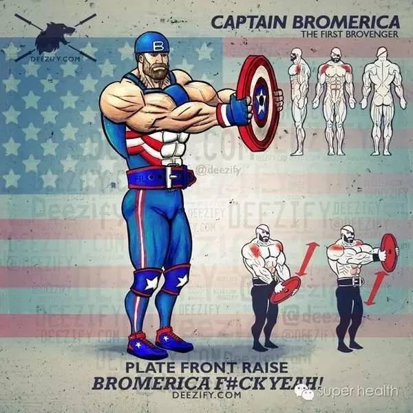 一组超燃的健身漫画