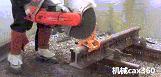 火车钢轨是如何进行切割的?没见过,这次告诉你!