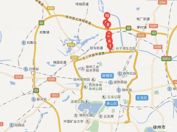汽车北站建设位置位于华润路,华润路北接京台高速,又与徐沛快速通道