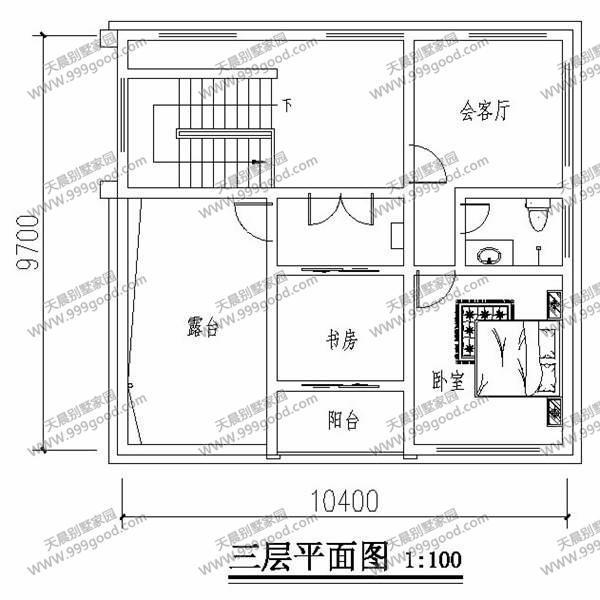这是一栋9.7X10.4米的三层欧式农村自建房别墅,奶白色的外立面,绛红色的屋顶,挑空的客厅有什么可以免费领红包,大面积的落地采光窗,复式跃层等。满足你对房子的所有要求,只有你想不到,没有做不到的。 农村自建别墅有什么可以免费领红包图,9.7X10.4米简欧复式跃层!