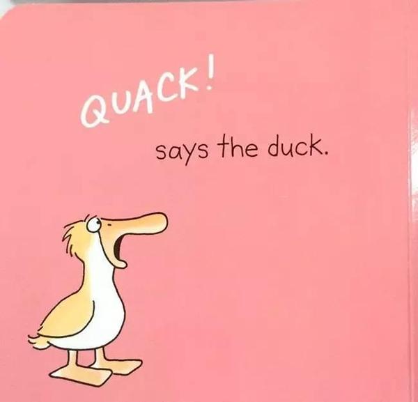 鸭子说"quack!"