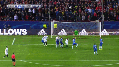 gif-凌空抽射世界波,帕雷哈首开记录