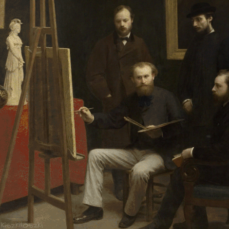 当世界级名画被做成了gif,我整个人都不好了.