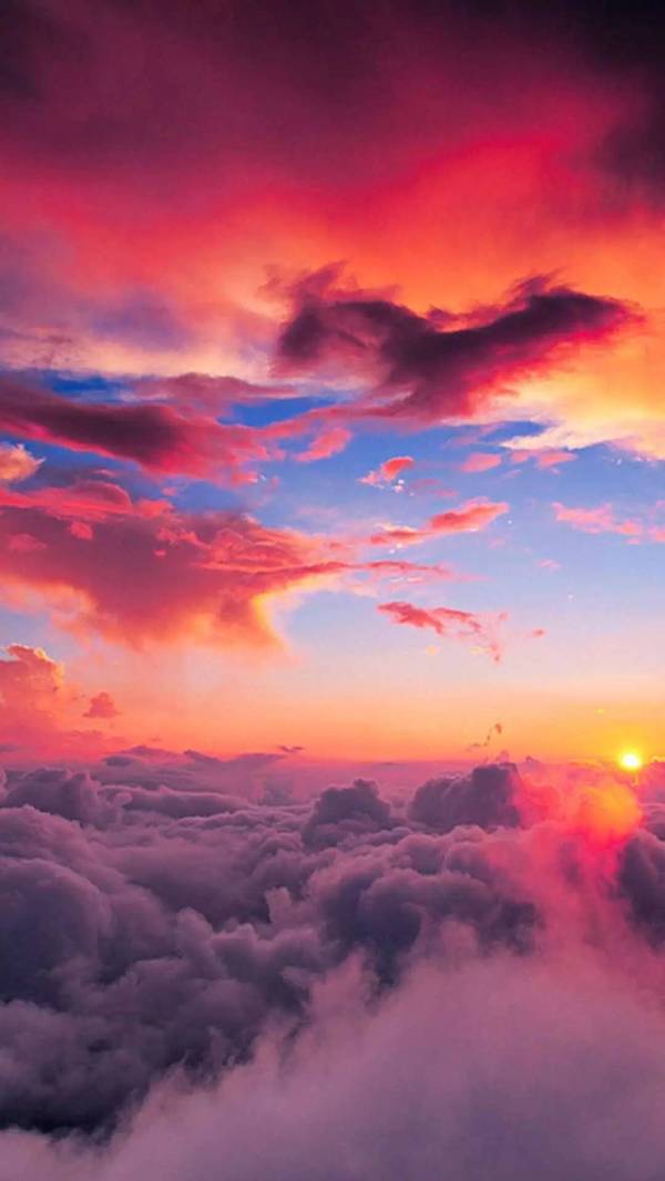绝美风景,二次元天空中的云彩,动漫壁纸专辑