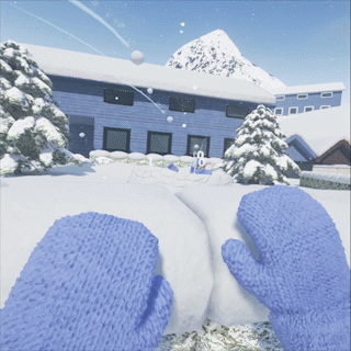 堆雪人!打雪仗!vr让你来一场痛快的