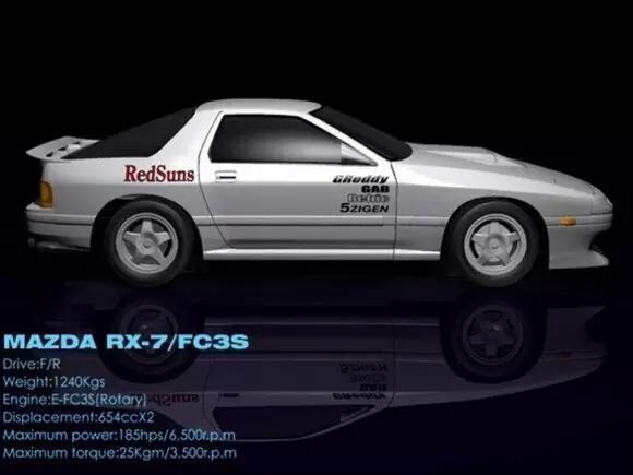 马自达rx7从91年起进入了rx7 fd3s的时代,而高桥启介这台type-r更是rx