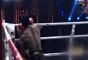 接着,一龙再次被撂倒.