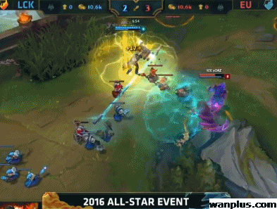 3分钟,jankos绕后光临下路拿下madlife一血,但faker传送赶到配合队友