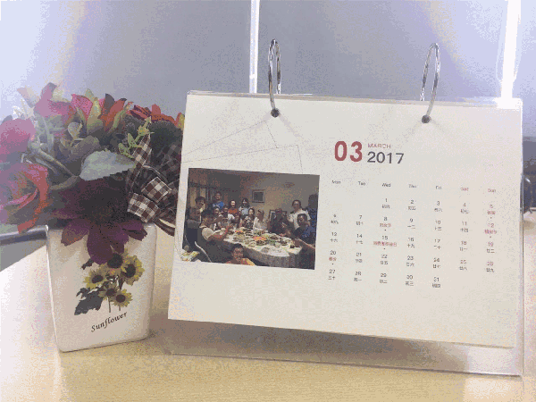 5元定制台历!颜美实用,温暖2017!