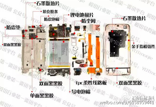 模切|揭秘vivo x9手机拆机后模切件新发现