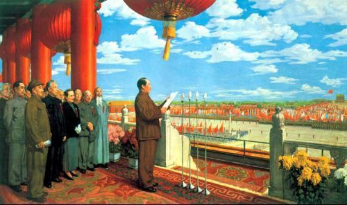 1949年,新中国开国大典,司徒美堂作为贵宾被邀请登上天安门城楼观礼