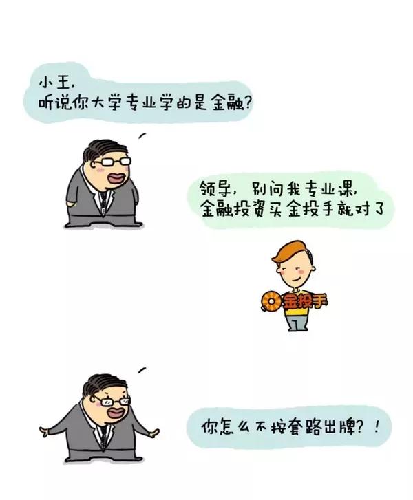 小王,听说你大学专业学的是金融?