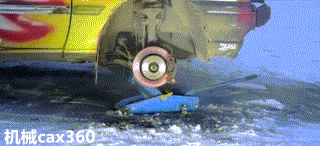 使用cae有限元分析软件对刹车碟进行热应力分析; 在现实中同时踩下