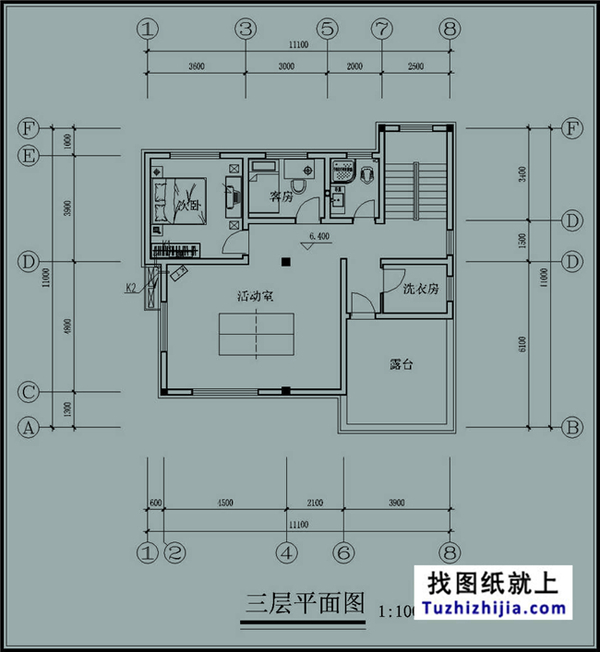 新农村120平米自建房屋施工图纸