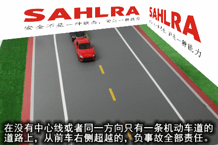 在没有中心隔离设施或者没有中心线的道路上会车时 下坡车已行至中途