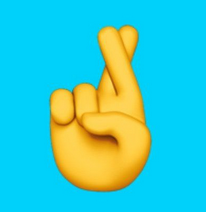 还有这个幸运手势 以和别人说 good luck 直接弹表情吧 而我们的66666