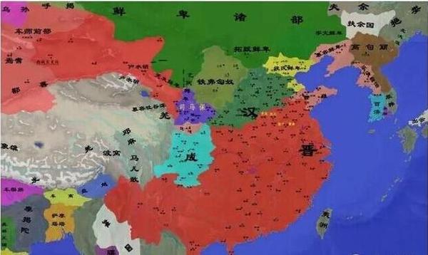 五胡十六国的人口_五胡十六国发生前的非汉族人口分布图(3)