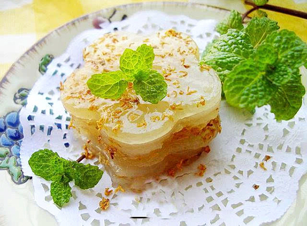 微海汇_藕粉桂花糖糕的做法