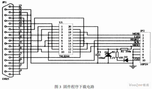 固件程序下载电路如图 3所示.