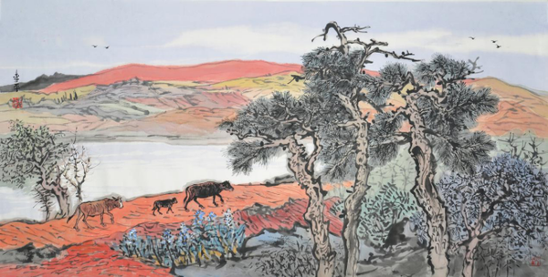 书画名家李平的"红土地"绘画艺术