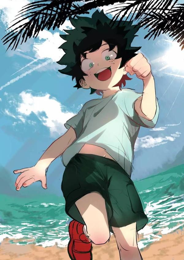 绿谷出久吃下去表情