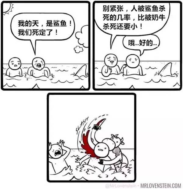 满是黑色幽默和反转的四格漫画