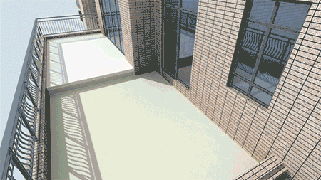 建筑面积约260㎡的平层大宅户型,设计有南向错层阳台,面积最大达30㎡