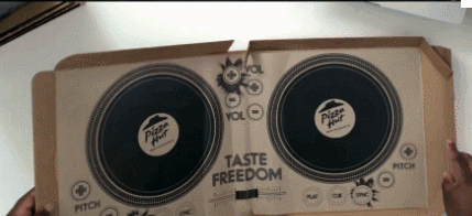 今天要为大家介绍的是纸盒子里的音乐大师pizza hut必胜客dj pizza