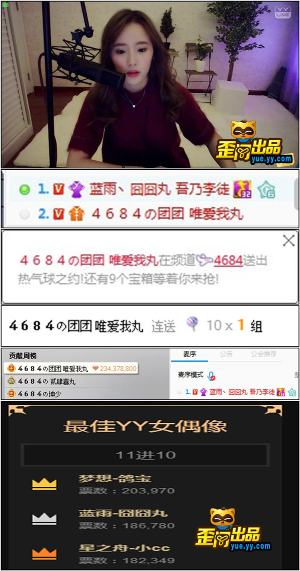 有钱任性歪歪年度不刷票,团座气球十连送