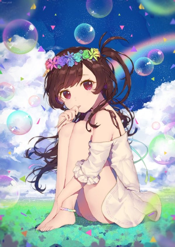 最好的还是不穿袜子的裸足的二次元美少女