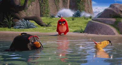 《愤怒的小鸟》不可错过的精彩片段(gif)