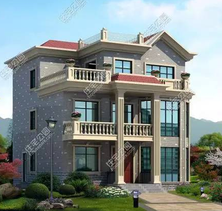三层农村别墅自建11x11米设计图及效果图