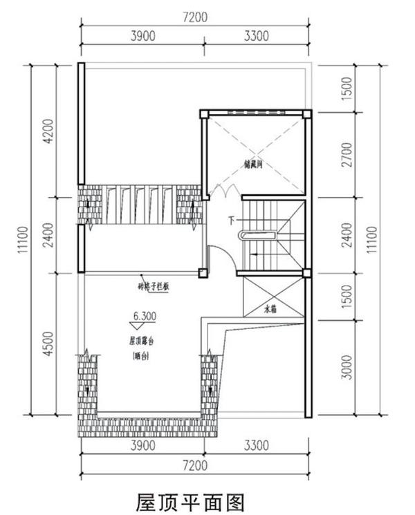 南通7x11米农村联排别墅,户型方正,实用