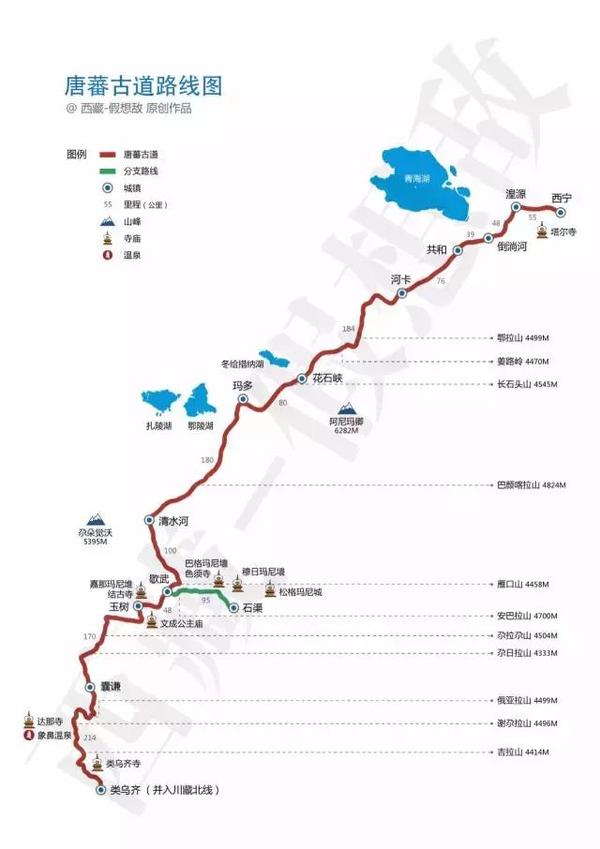 新都桥 唐蕃古道是最古老的一条进藏路线,从西宁至玉树再并入317国道