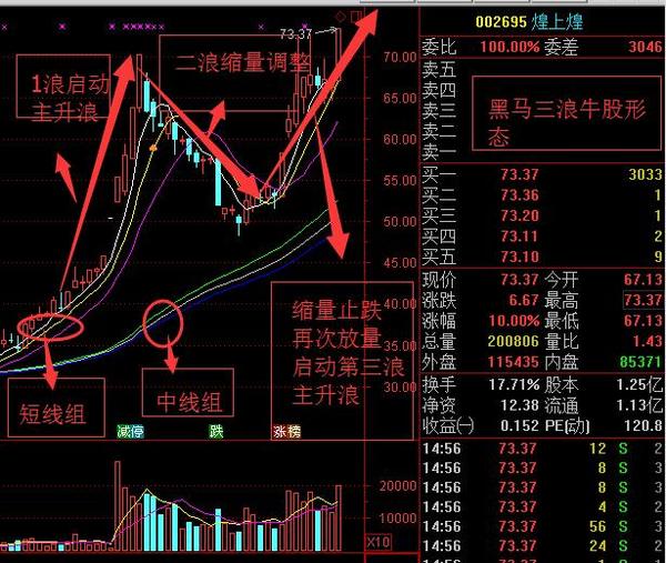 002695煌上煌,黑马三浪牛股形态,上周大家如果有关注到我,我应该有