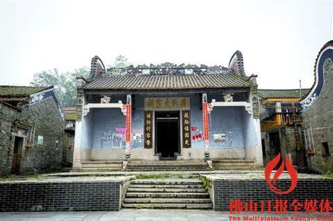 三水区长岐古村卢氏大宗祠.图片来源:佛山日报