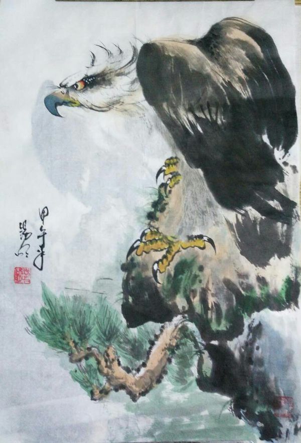 "鹰痴"画家:赵锡明